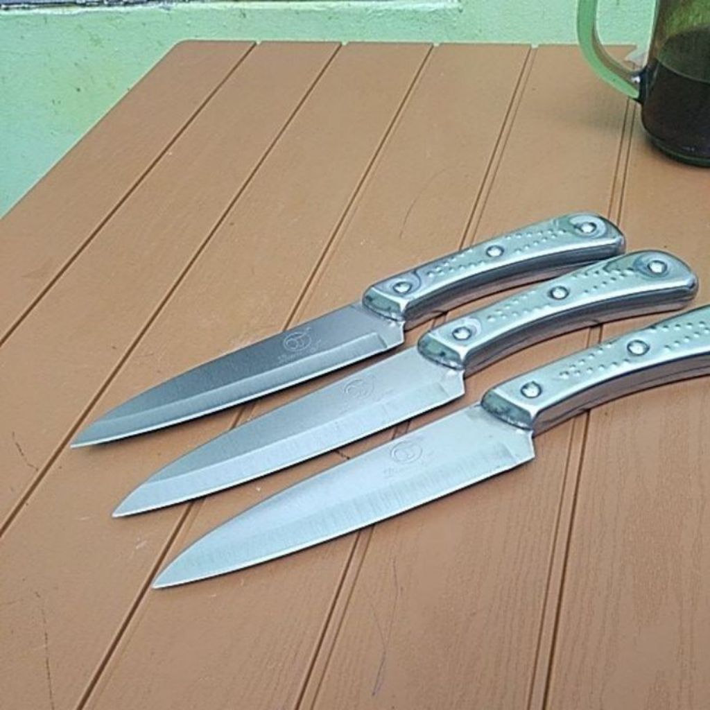Pisau stainless steel tebal dan tajam | pisau dapur stainless steel