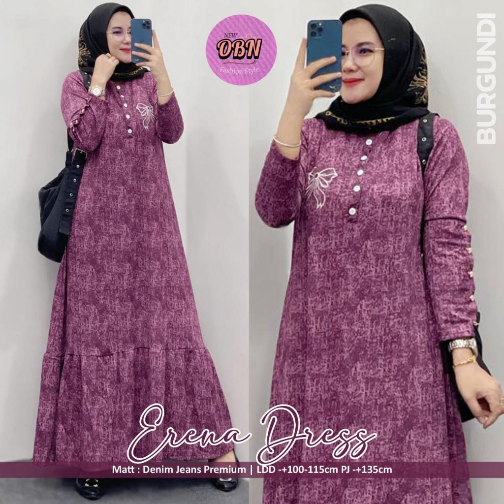 Erena Maxy Dress Gamis Dress Original OBN
