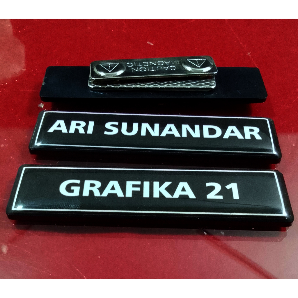 

Name Tag Papan Nama Dada Costume Resin Pns Security Dokter Perawat Siswa Siswi Umum