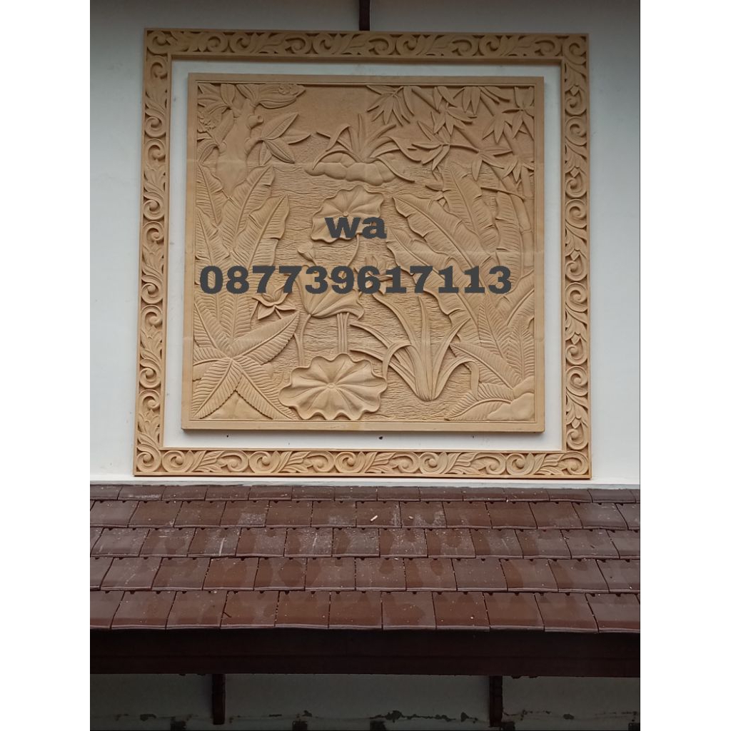Relief batu paras hiasan dinding