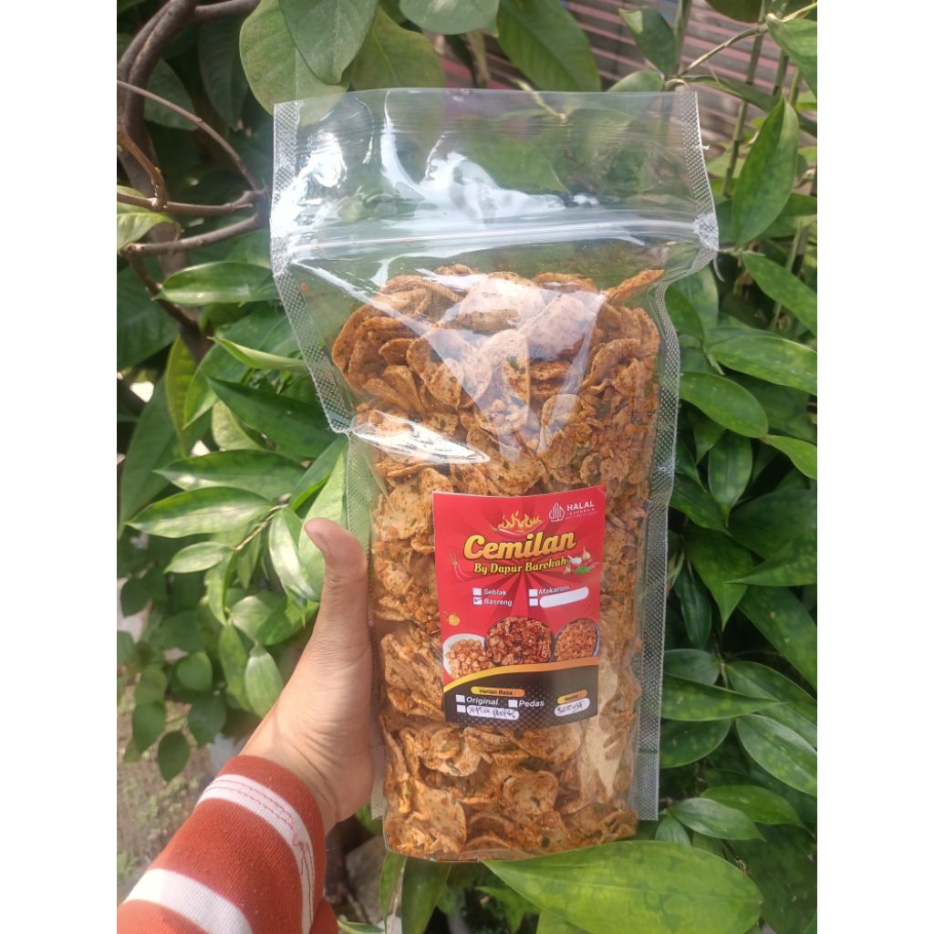 

Basreng Pedas daun jeruk 500gr