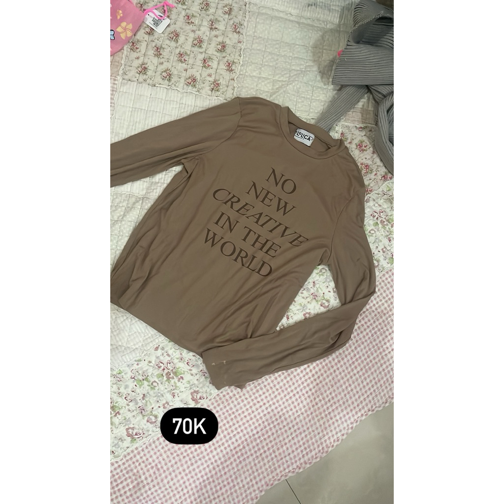 preloved baju lengan panjang y2k