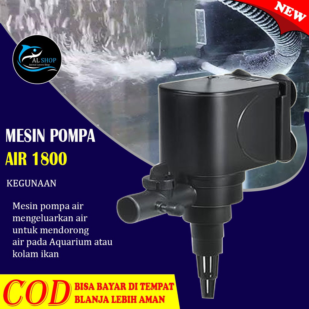 Mesin pompa 1800 filter kolam akuarium pompa aquarium merk random armada kyosaki dll
