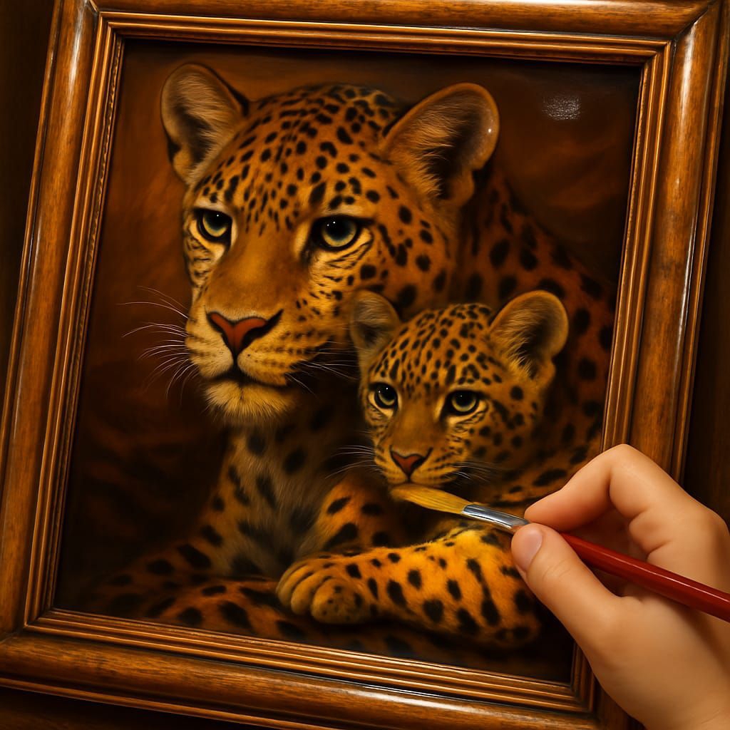 

3D Relief Color Painting – Paket Mewarnai Macan 3D