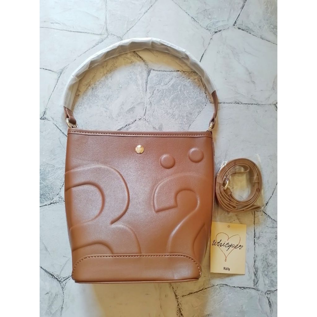 RALLY WHISPER BAG RALLY BUCKET BAG TAS RALLY COKLAT TAS SELEMPANG RALLY COKLAT