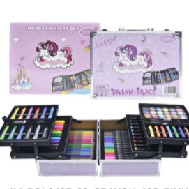 

Crayon Set 133pcs / Krayon Mewarnai Anak 133pcs / Crayon Koper / Krayon Alat Lukis Anak Art Set-SHR