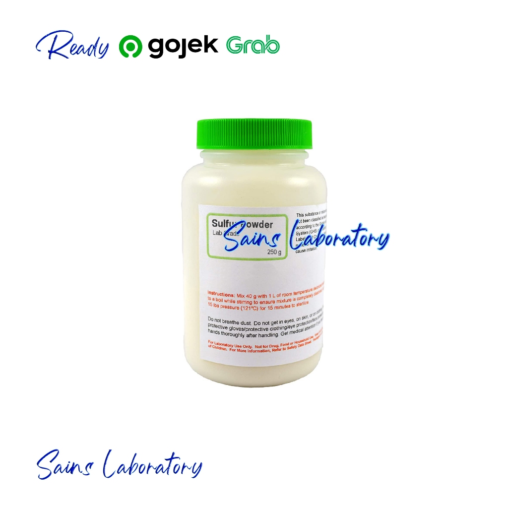 Belerang Serbuk Kuning Sulphur Sulfur Powder (S) 250 gr Ori