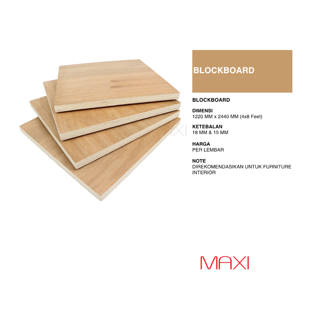 Blockboard BB -18 - BB-15 - 15mm/18mm - 122 x 244 cm (4x8 Feet)