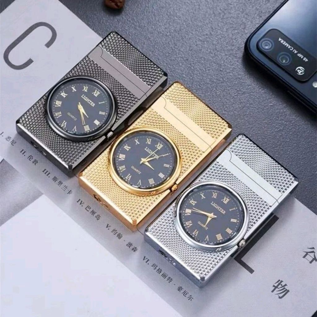 Promo Korek api jam bara las denting nyaring lighter HF611