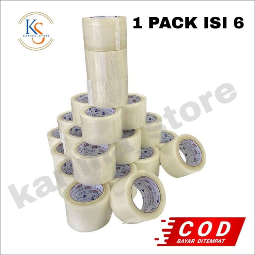 

LAKBAN BENING 1 SLOP / 6 PCS 45mm X 100 YARD ECO_Karima