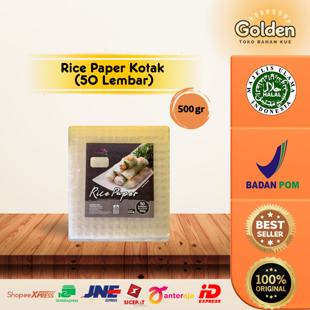 

Rice Paper Kotak Isi 50 Lembar