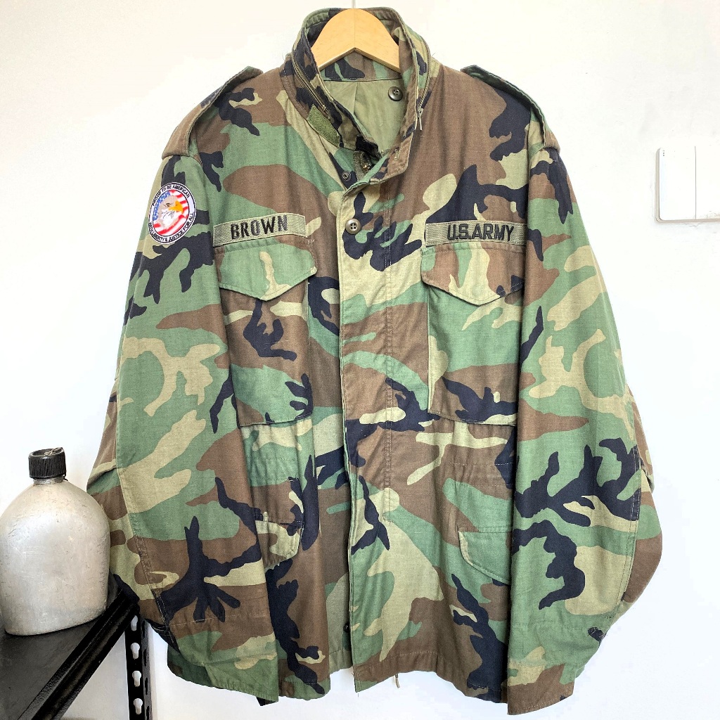 Jaket M65 Woodland US ARMY Original - Golden MFG, Scovill Zipper