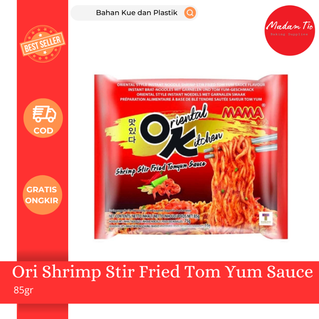 

Mie Instant MAMA Oriental Shrimp Stir Fried Tom Yum Sauce 85grAM