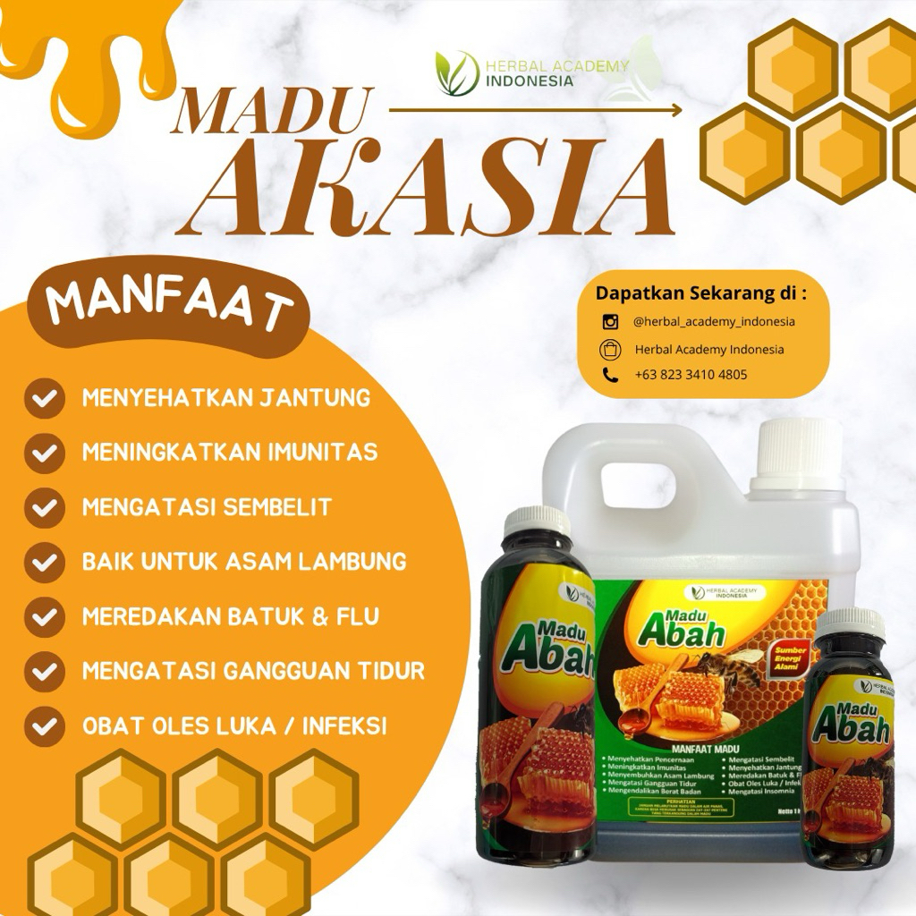 

MADU AKASIA ABAH KESEHATAN - Madu Herbal Murni Premium | 100% Alami
