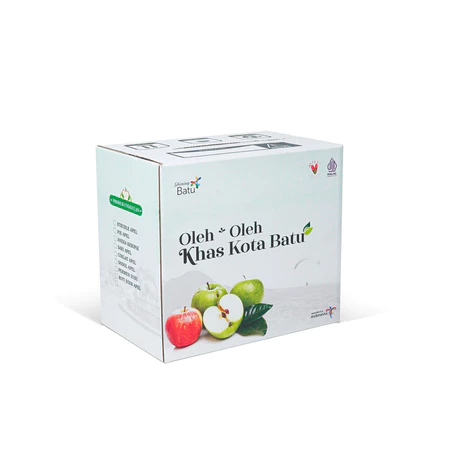 

(5pcs) Box Oleh Oleh Kardus Kemasan Makanan 39X25X34cm Motif Khas Kota Batu