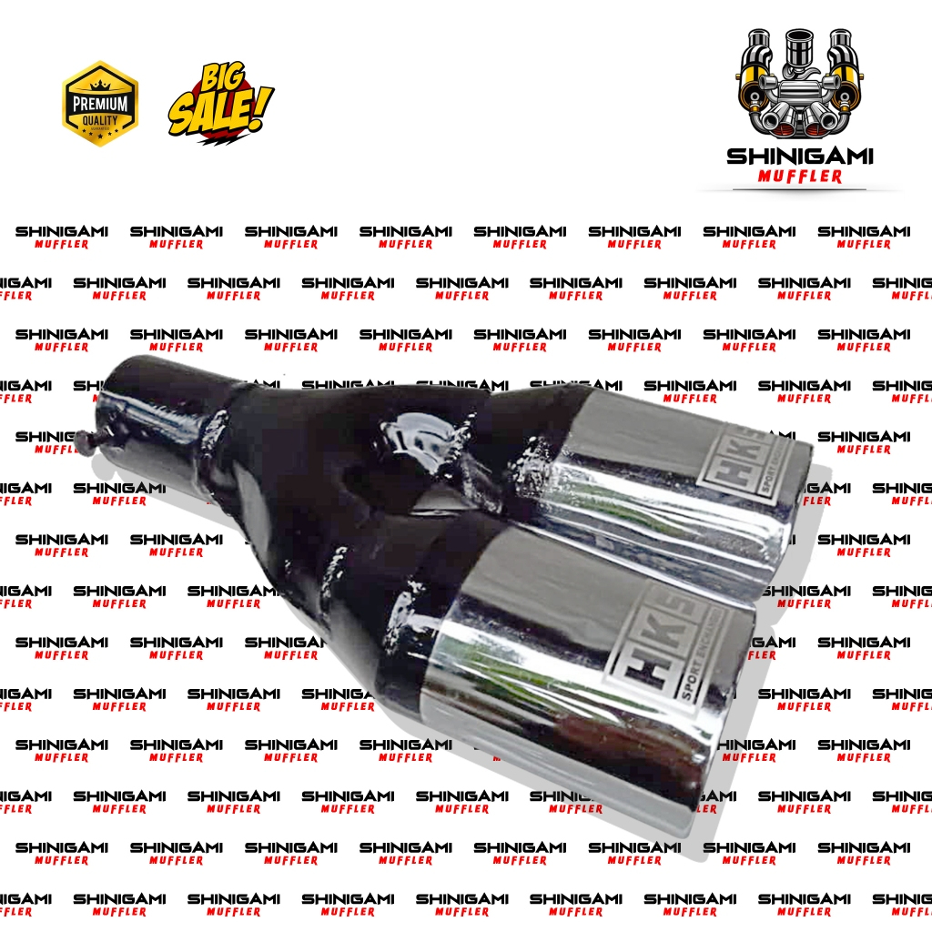 KNALPOT MOBIL HKS CABANG CRHOM - Knalpot SUOSS HKS Cabang Crhom Variant
