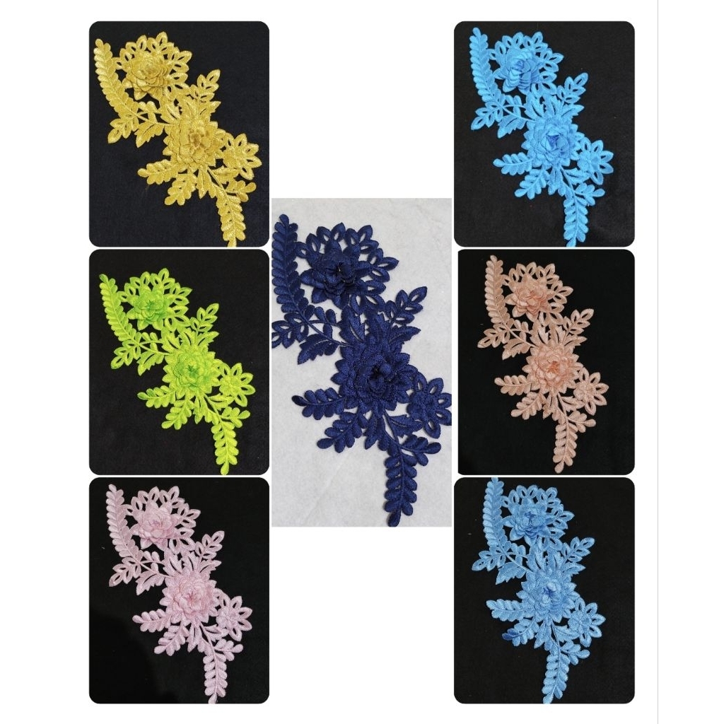 Renda bunga Bordir/bunga Aplikasi bordir baju