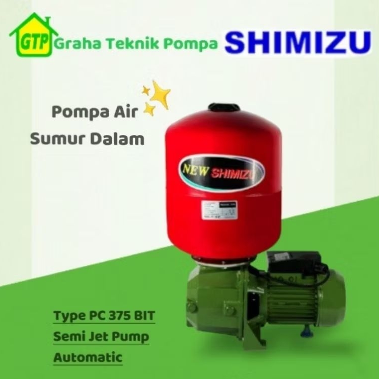 Shimizu PC 375 BIT Pompa Air sumur Dalam / Semi jet Pump