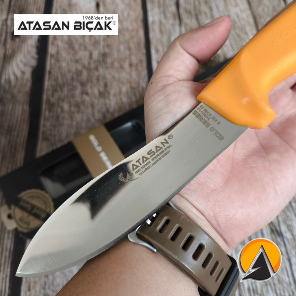 Lamb skinning knife pisau seset kulit domba atasan gold series 13 cm original turki 6.427.KYM.13