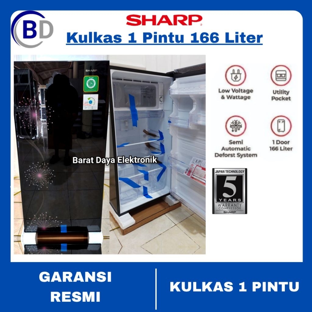 Kulkas SHARP Sj-X187Mg Kulkas 1 pintu