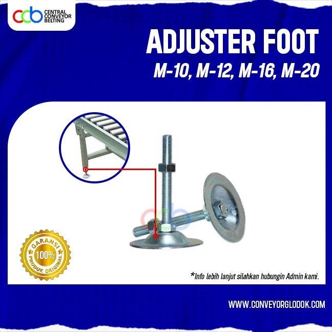 KAKI CONVEYOR /  ADJUSTER FOOT KAKI MEJA GALVANIS