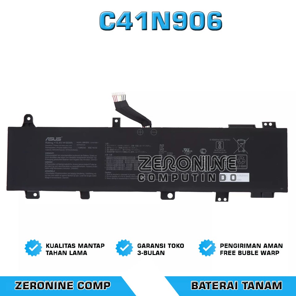 Baterai Asus ROG Zephyrus Duo 15 SE GX551QS GX551QR GX551QM GX550LWS