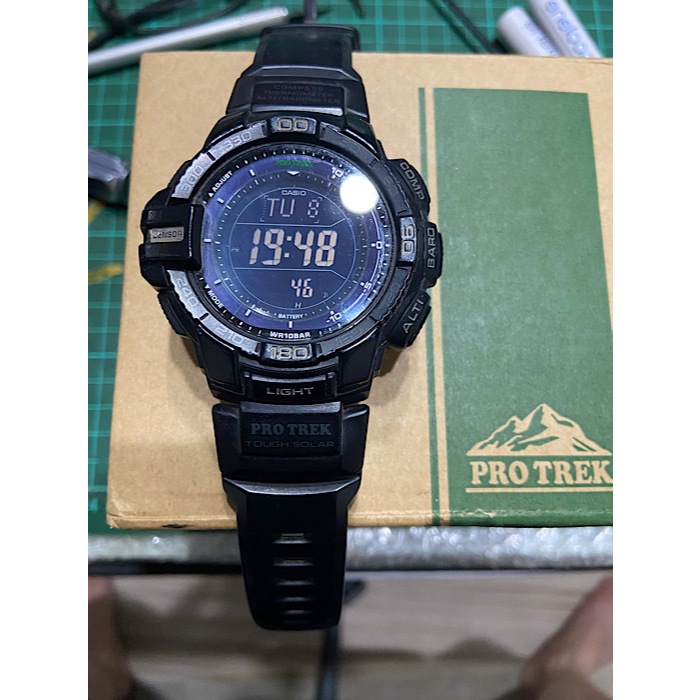 Casio Protrek PRG 270 All Black Tough Solar Triple Sensor not G Shock