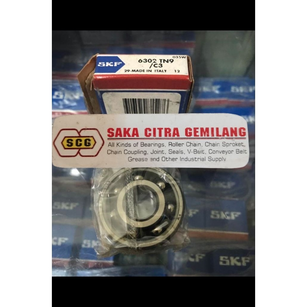 BALL BEARING 6302 TN9/C3 SKF italy original