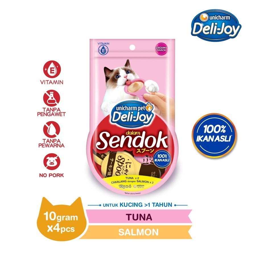 GIMMICK - Deli-Joy Sendok Tuna & Cakalang 10g x 4pcs (Shopee)