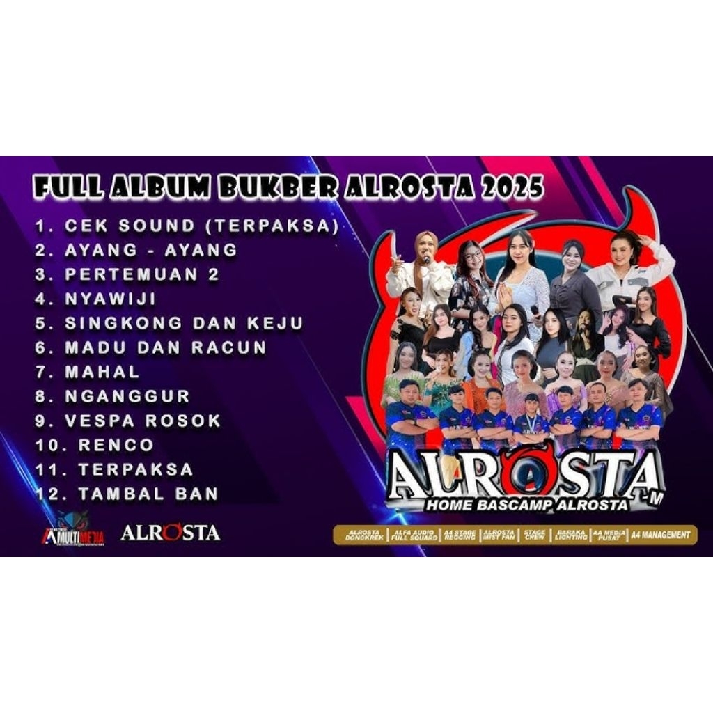 KASET CD LAGU DANGDUT CAMPURSARI FULL ALBUM ALROSTA - KASET CD CAMPURSARI SRAGENAN GAYENG - KASET CD