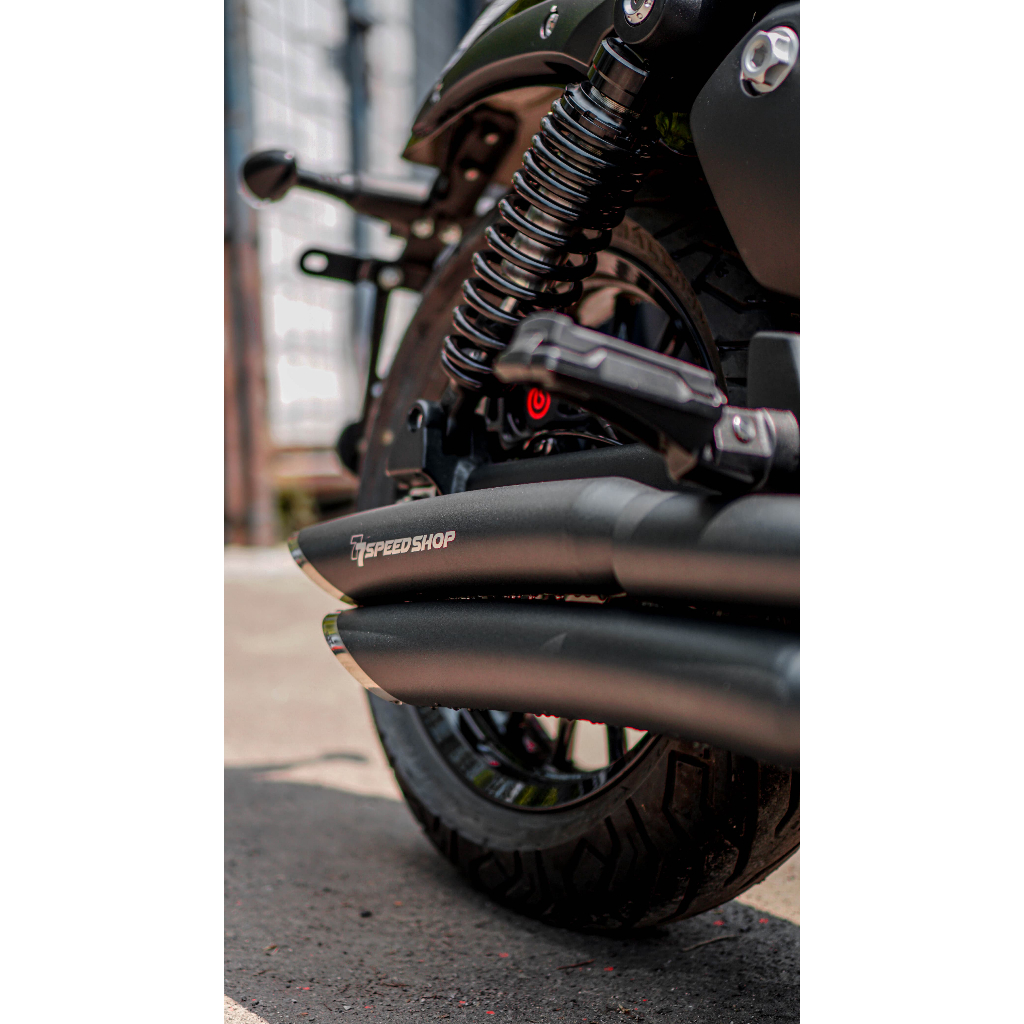 Knalpot benelli keeway benda v252c - knalpot keeway benda 252 type scorpion