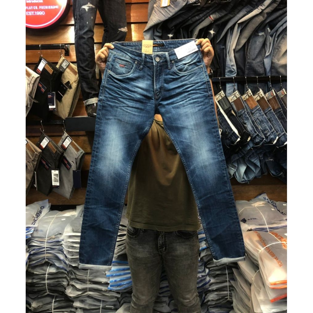 lecaso denim celana pria // jeans lecaso original // jeans panjang lecaso model slimfit original ter