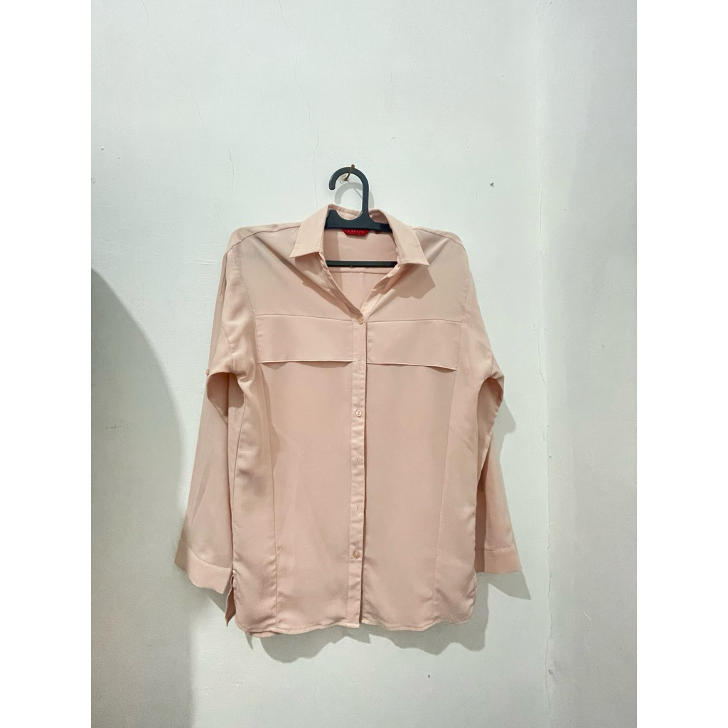 baju pink / preloved kemeja pink