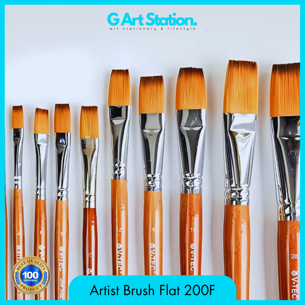 

V-TEC Brush Flat Type 200F / Kuas V-Tec Flat 200F