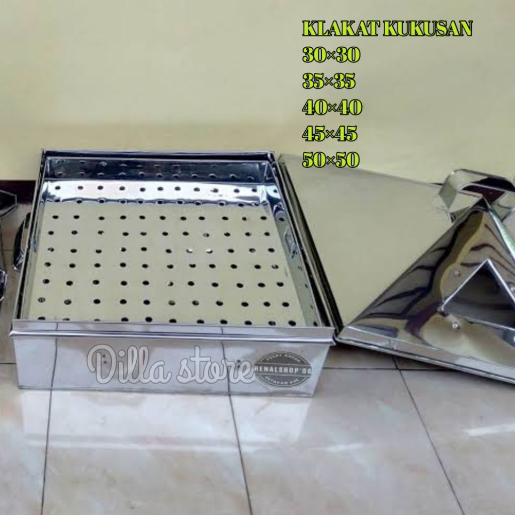 Klakat Kukusan Dimsum / Klakat Kotak Bahan Stainless