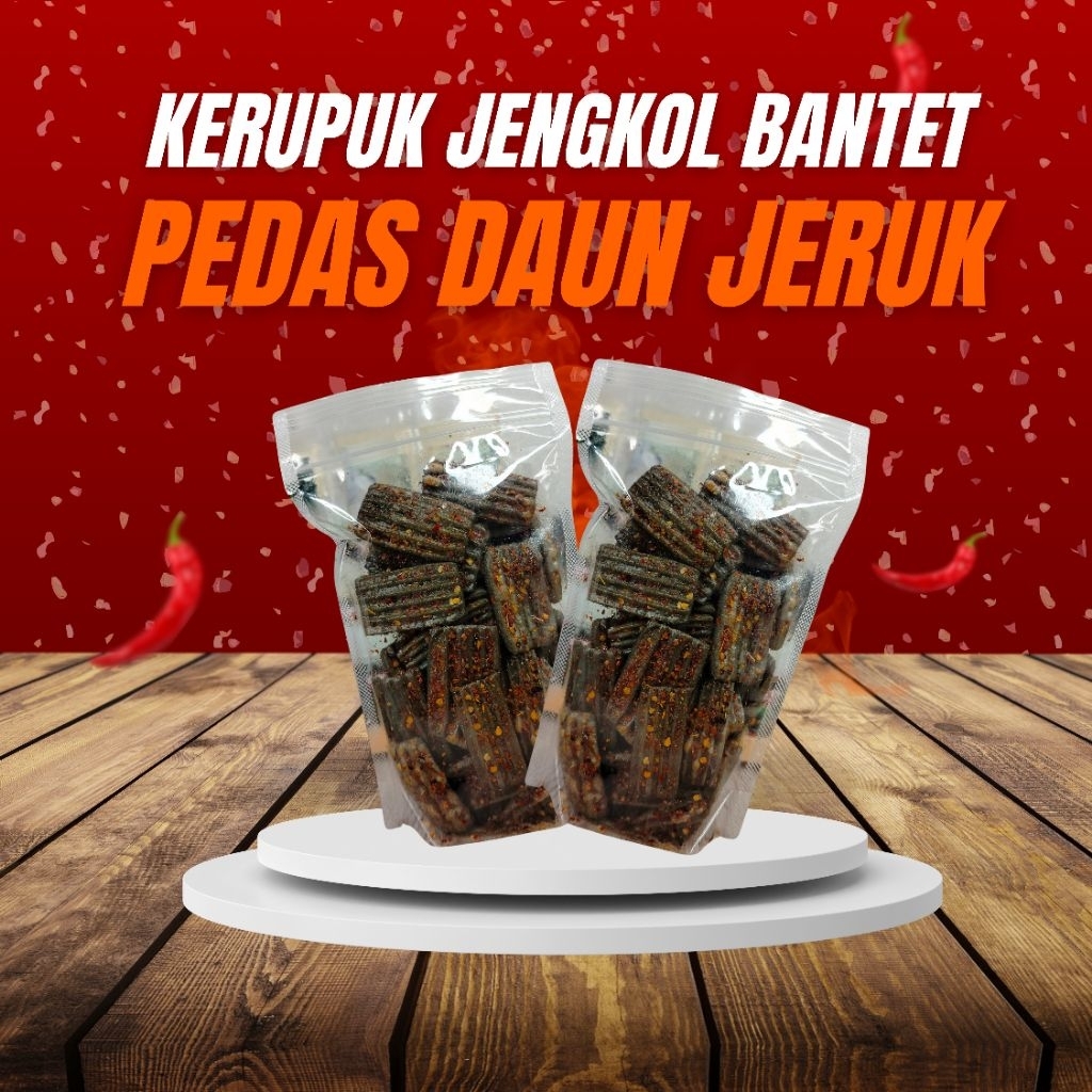 

Kerupuk Jengkol Bantet Kencur Pedas Daun Jeruk