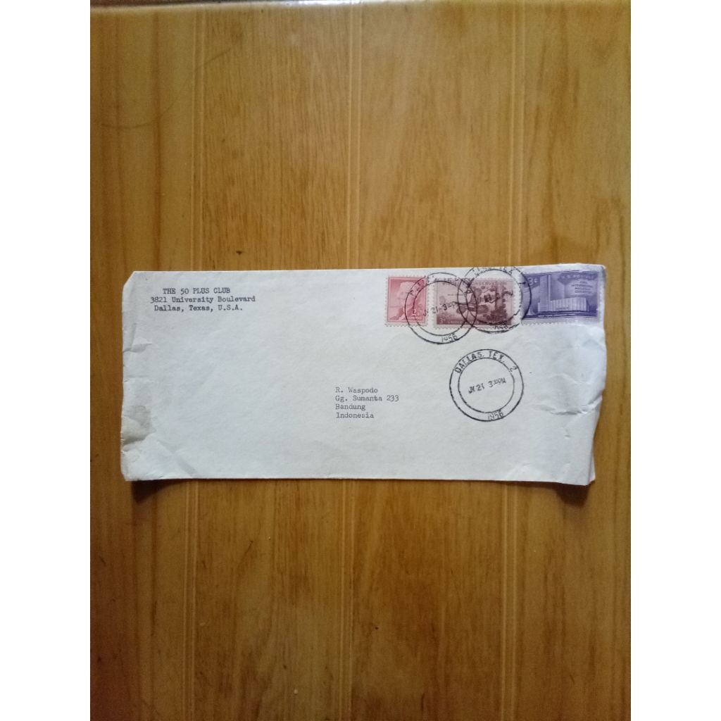 

vintage amplop dan perangko amerika serikat usa 1956 tanpa isi surat