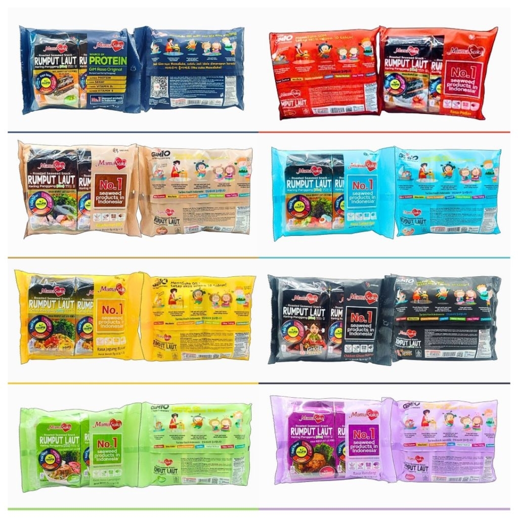 

✨️Mamasuka Snack Rumput Laut Kering Panggang Roasted Bon Nori Seaweed✨️