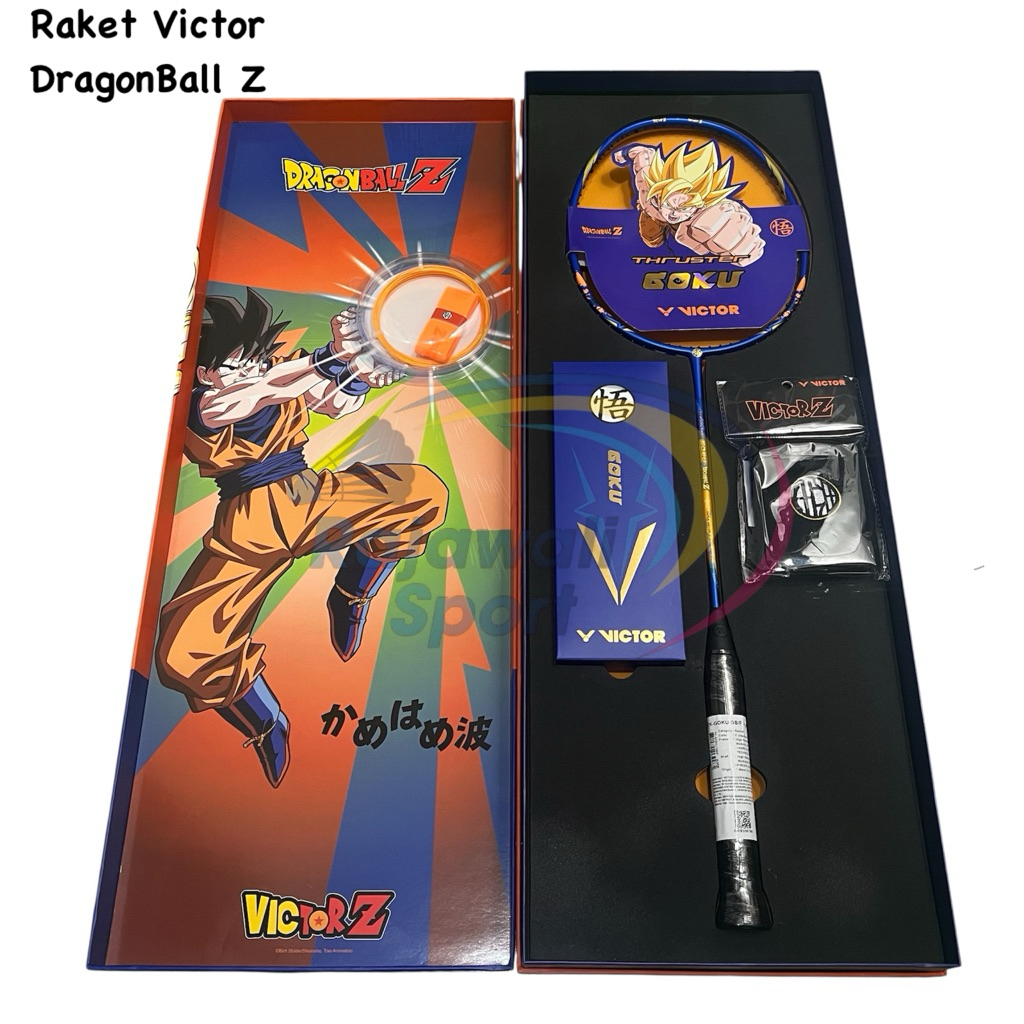Raket Badminton Victor LIMITED EDITION VICTOR X DRAGONBALL Z Thruster Goku DBZ Originall