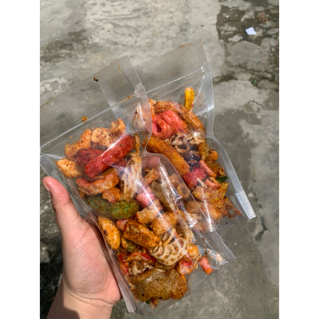 

kerupuk seblak gurih pedas daun jeruk 60grm