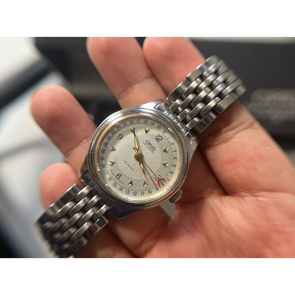 jam tangan oris pointer date original
