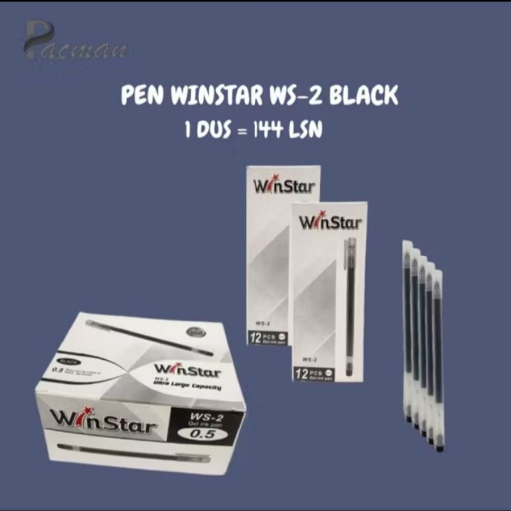 

Pulpen gell WINSTAR WS-2(1 ktk isi 12 pcs)