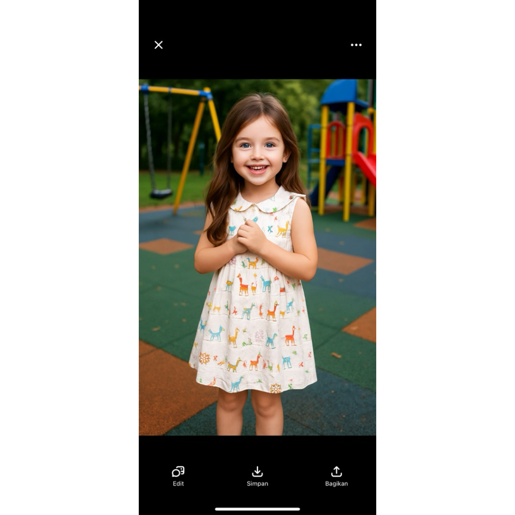 Dress anak preloved putih