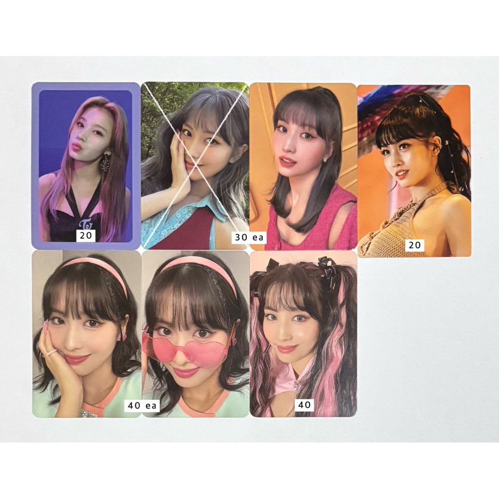 [BACA DESC] wts photocard twice sana fancy you purple border frame pout momo between 1&2 pathfinder 