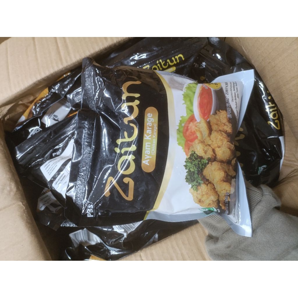 

ZAITUN KARAGE 250GR 1BOX ISI 20PACK