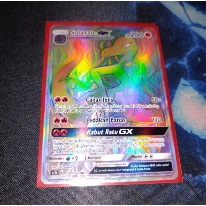 Kartu Pokemon TCG ID Indonesia AS2b Salazzle GX HR