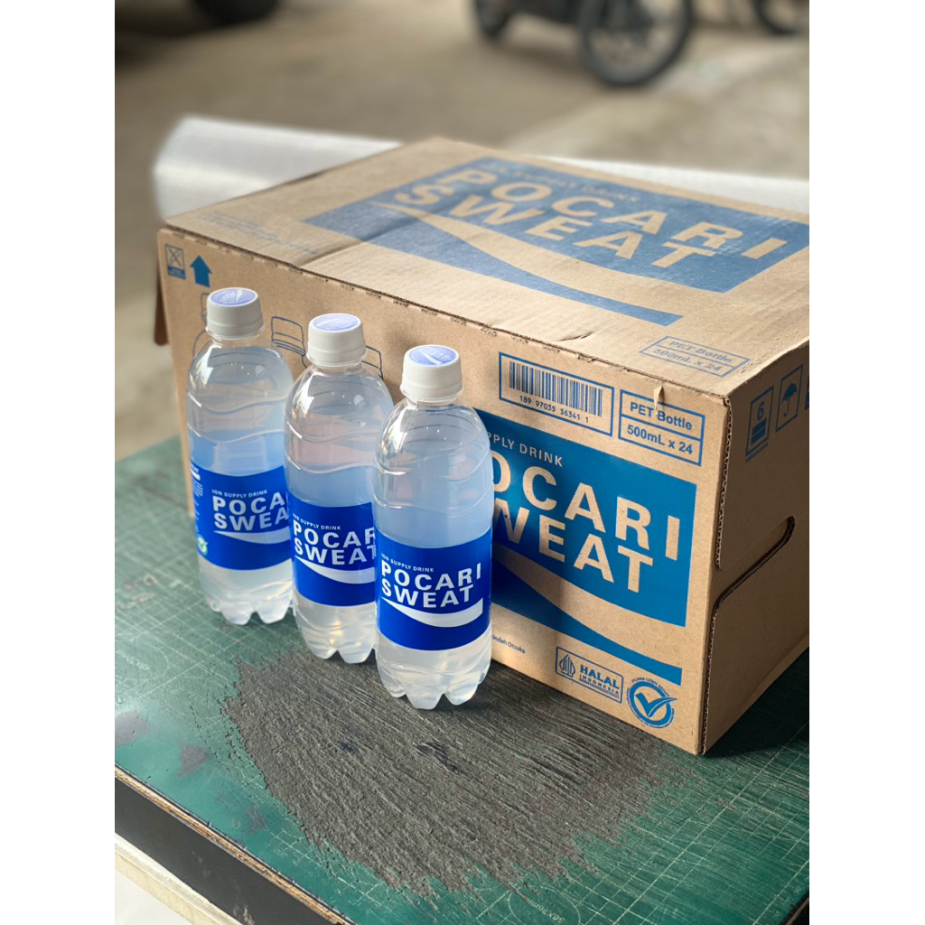 

MINUMAN ISOTONIK POCARI SWEAT BOTOL 500ML kemasan karton isi 24 botol