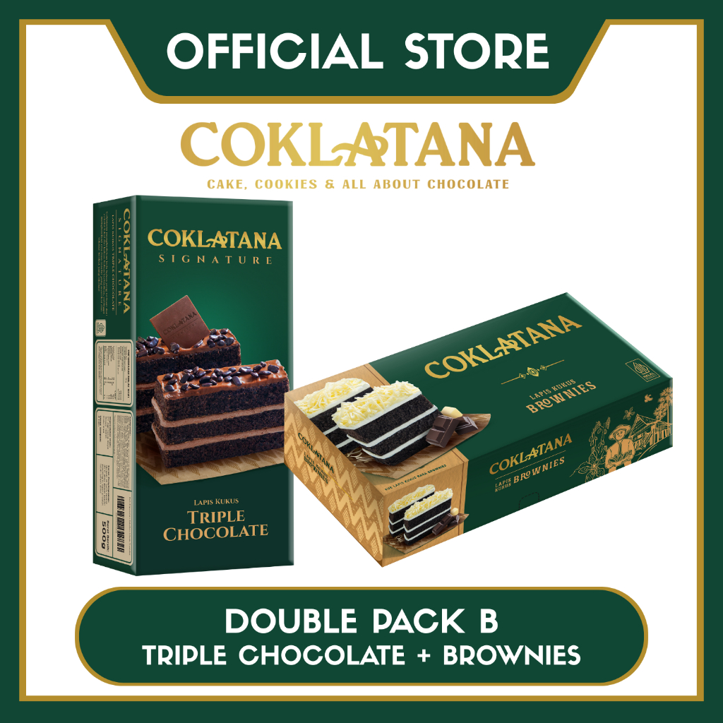 

COKLATANA DOUBLE PACK B (TRIPLE CHOCOLATE + BROWNIES )