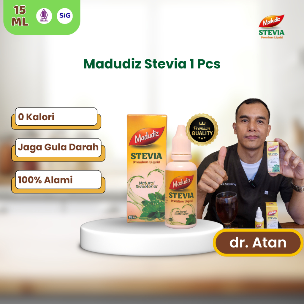 

Madudiz Stevia Premium Liquid – Pemanis Alami Dari Ekstrak Daun Stevia