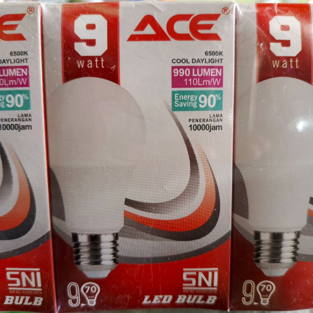 lampu led ACE 9watt/Bohlam led 9watt ACE